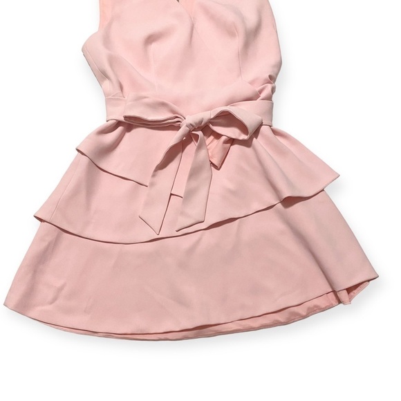 Ted Baker Reinah Sleeveless Tiered Pink Mini Dress Size 4(L) - Picture 9 of 16